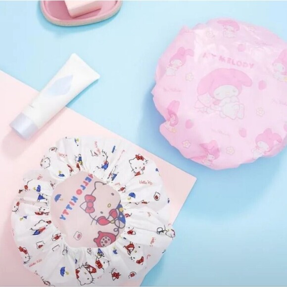 HELLO Kitty shower cap my melody Cinnamoroll Waterproof Cap - Picture 5 of 7